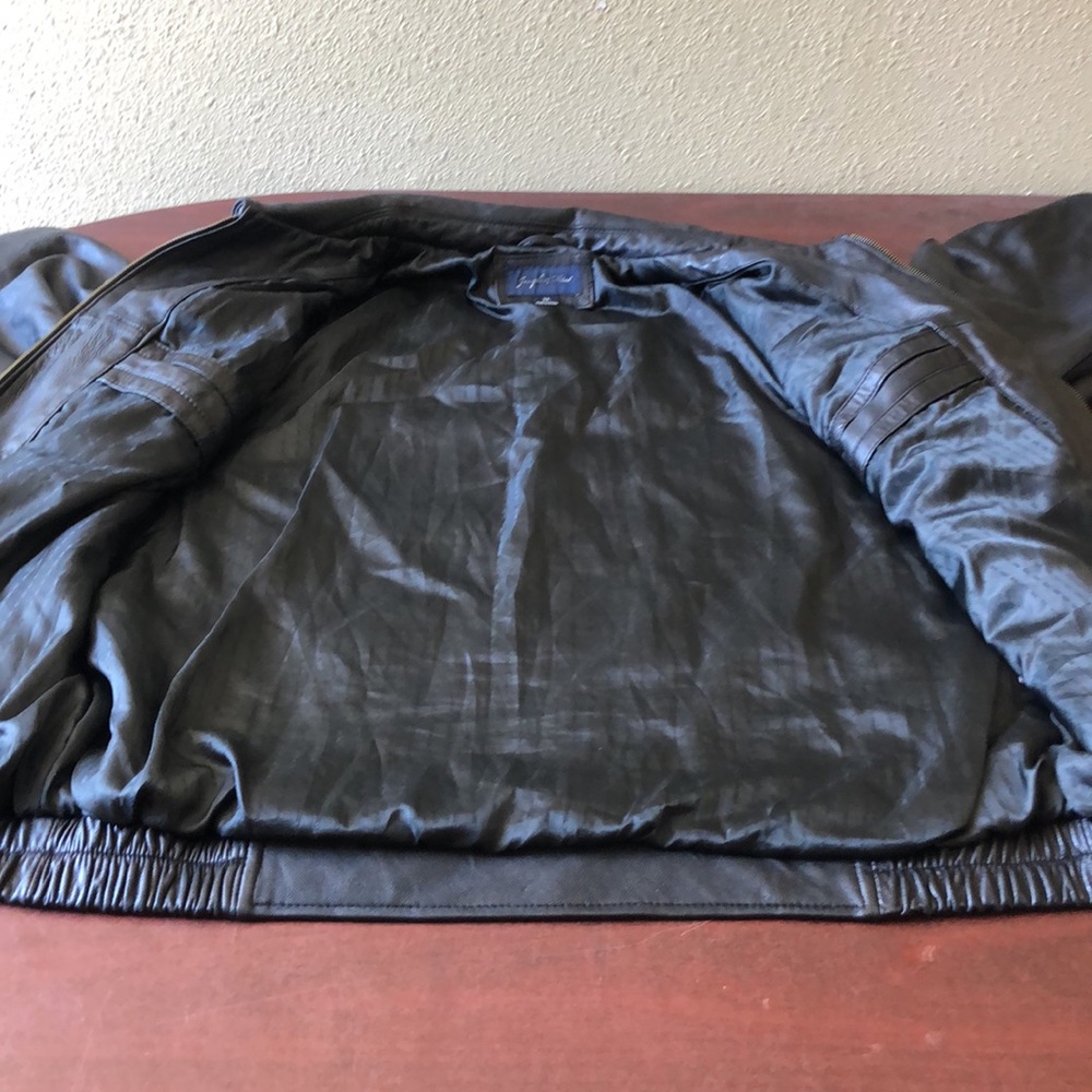 NWOT Joseph & Feiss Leather Jacket - Picture 6 of 7